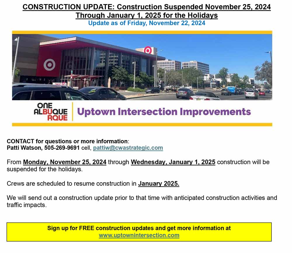 Construction update November 22, 2024